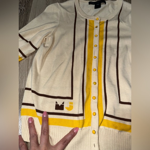 Marc by Marc Jacobs Cotton silk knit collared top small - Picture 7 of 9